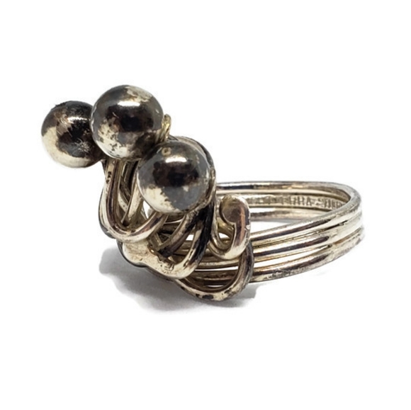 FRBA Jewelry - Sterling Silver Freeform Handwrought Ring
